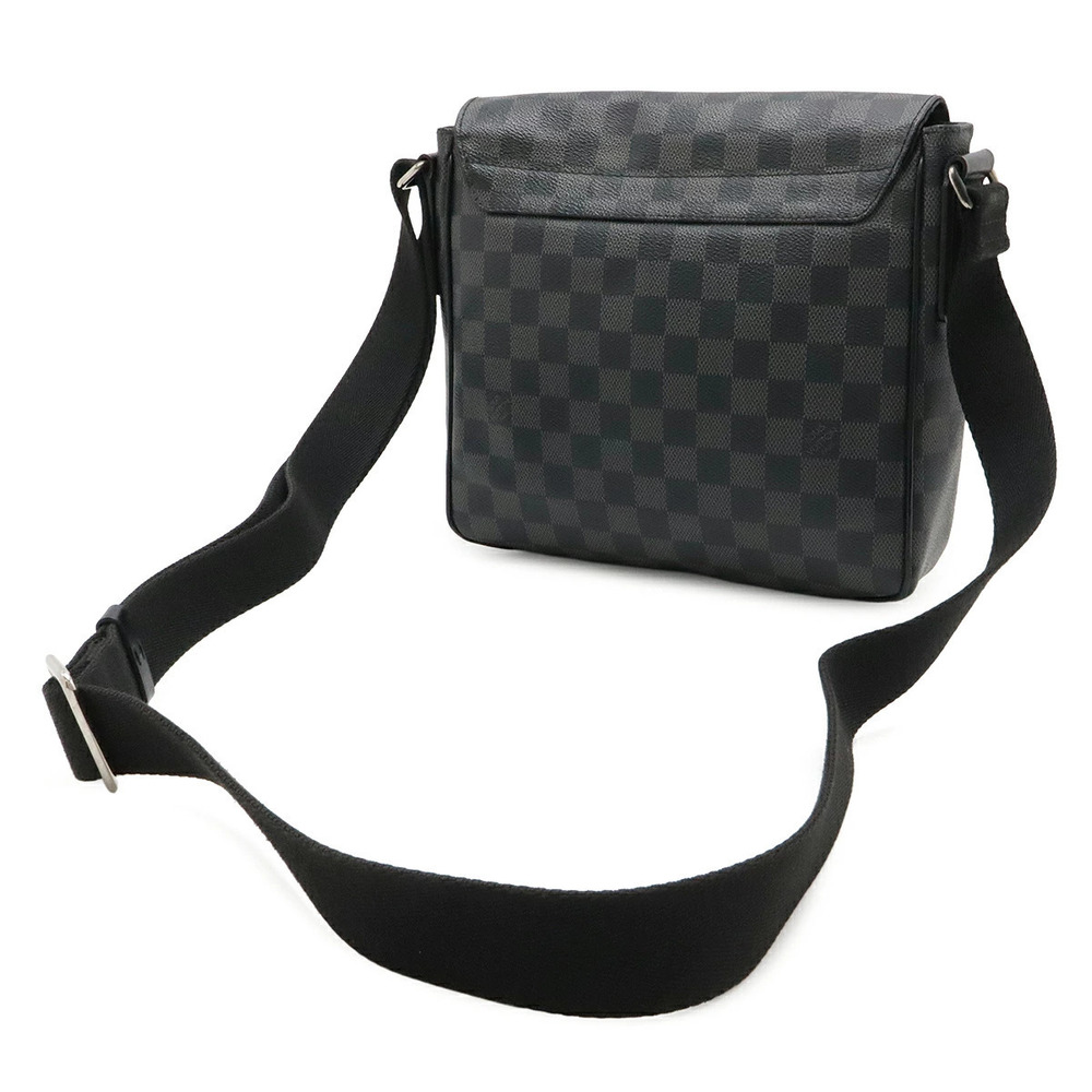 Louis Vuitton Black District Damier Graphite Crossbody Messenger Black